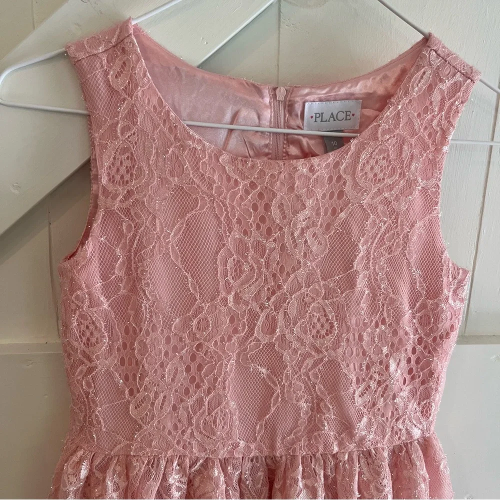 The Children's Place Girl’s‎ Pink Scoop Neck Dress Size 10 New with Tags